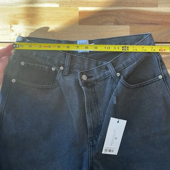 NWT Princess Polly Holly Asymmetric Straight Leg Jean size 10 - Picture 4 of 8